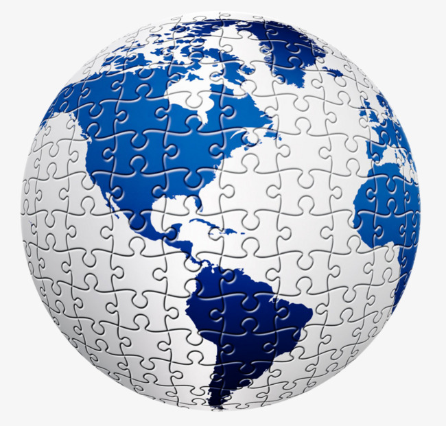 earth puzzle blue and white