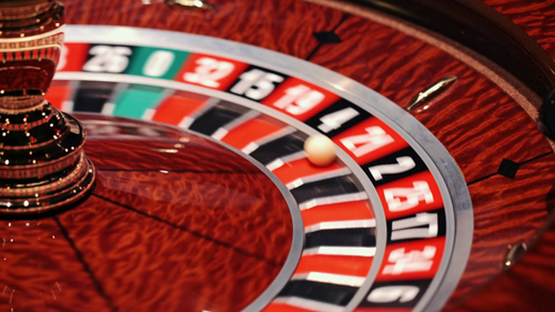 casino wheel in movement